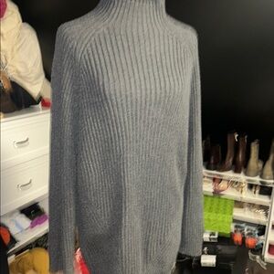 Cozy Gray Turtleneck Sweater